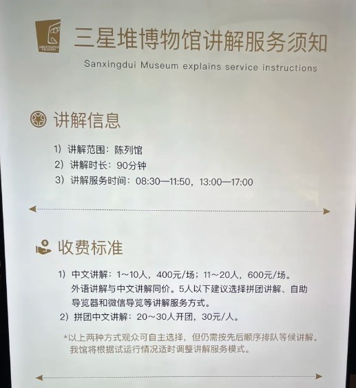 三星堆博物馆400元官方讲解是几个馆?